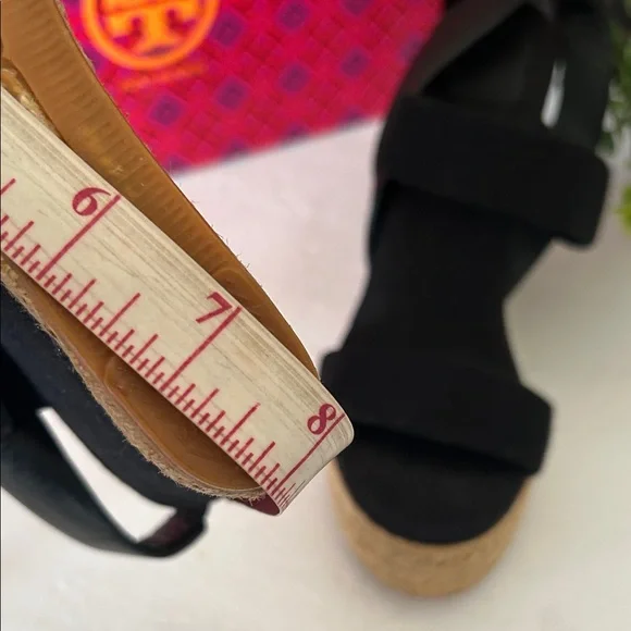 Tory Burch Black Espadrille Wedges - Picture 15 of 15